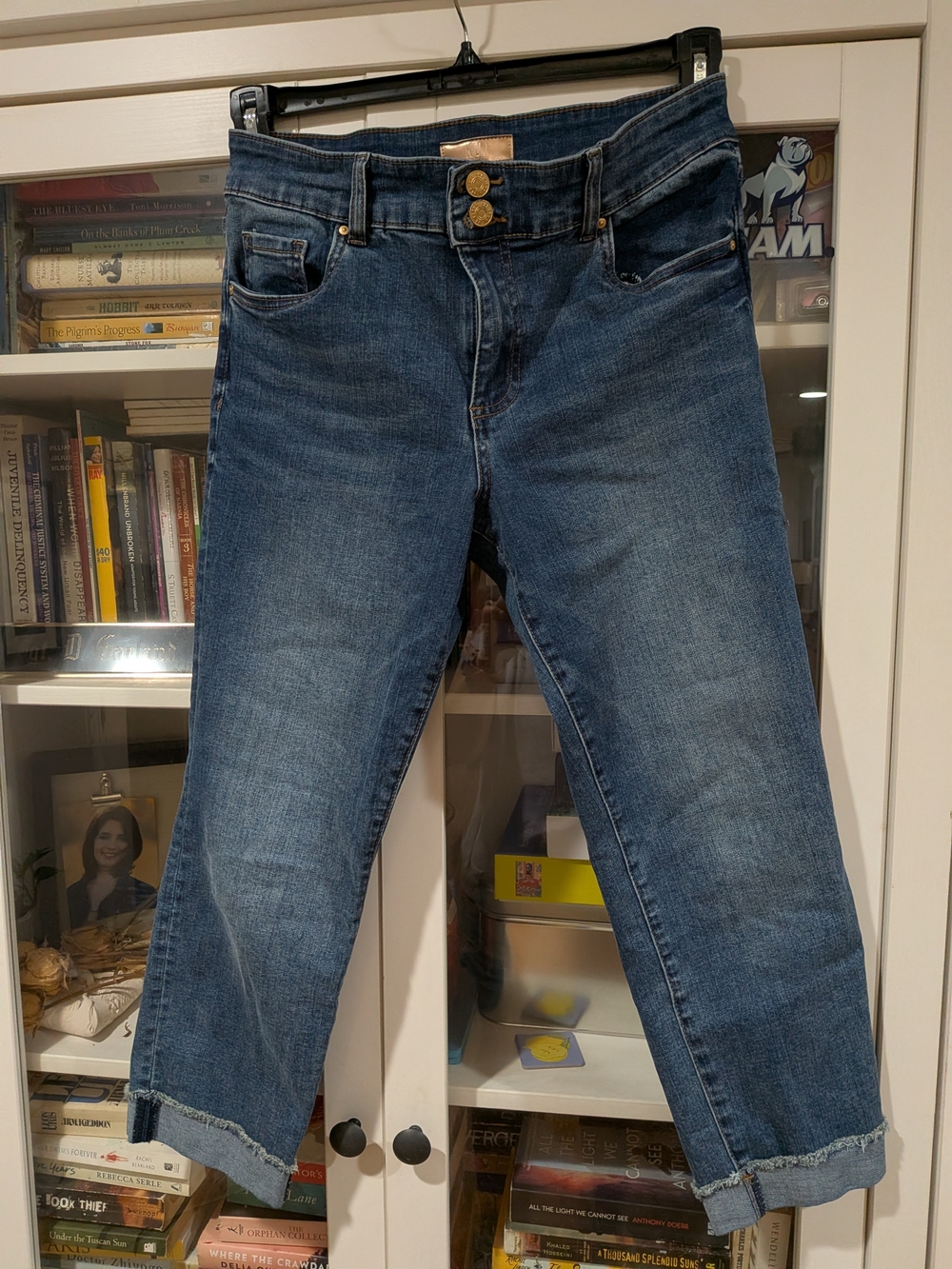Kut from the Kloth Indigo Relaxed Crop Jeans